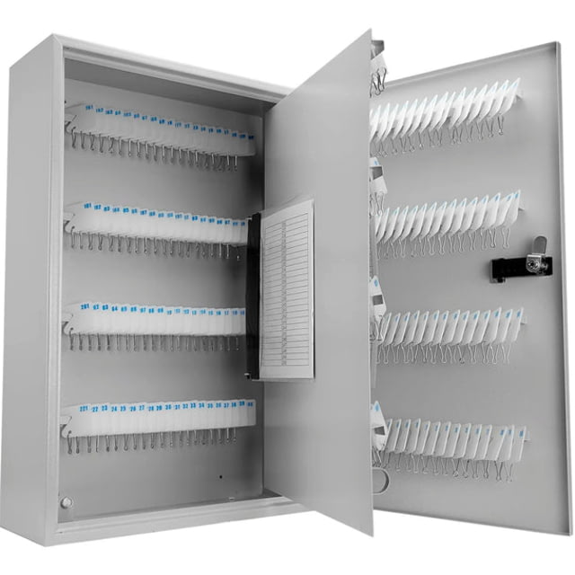 Barska 240 Capacity Fixed Position Key Cabinet w/ Combination Grey Medium - Barska