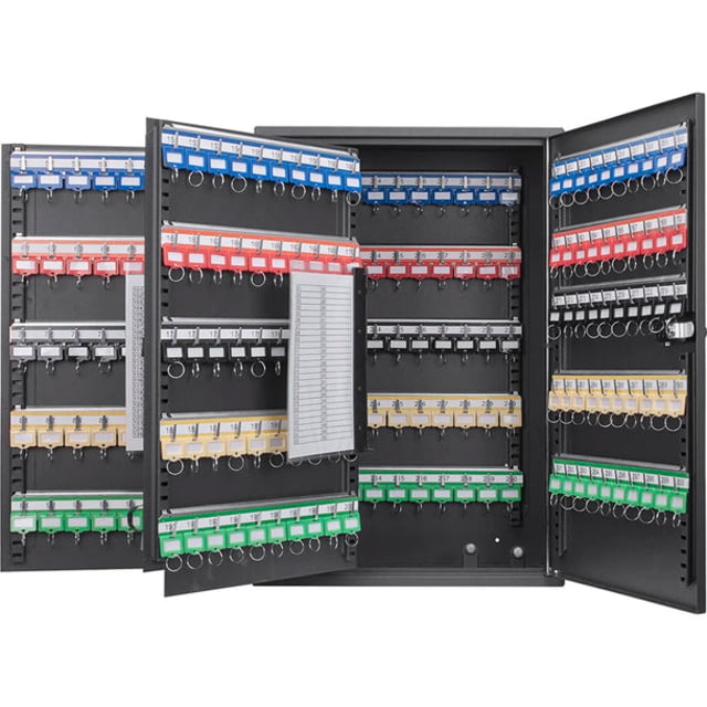 Barska 300 Capacity Adjustable Key Cabinet w/ Combination Black Medium - Barska