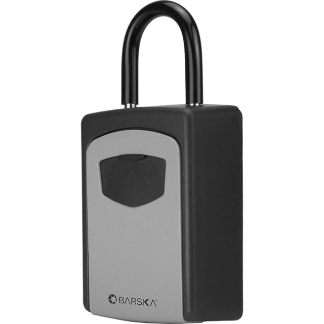 Barska Combination Key Lock Box Black/Grey Small