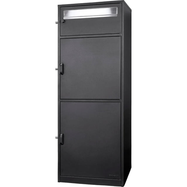 Barska MPCB-100 Three Compartment Locking Mail w/ Package Compartments Black Large