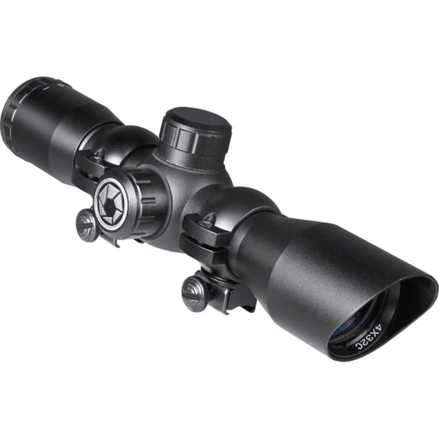 Barska Plinker-22 4x32mm 1 inch Tube Rifle Scope Second Focal Plane 30/30 Reticle Black Small
