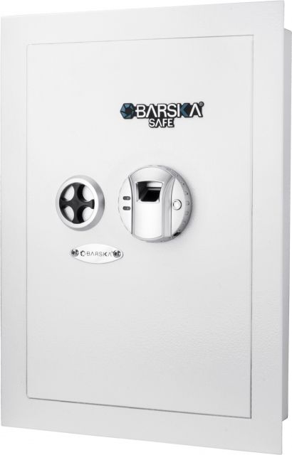 Barska Biometric Wall Safe White Medium - Barska