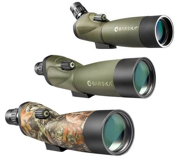 Barska 20-60x60mm WP Blackhawk Porro Waterproof Spotting Scope, Angled, Green AD11284 by USA Barska Shooting Spotting Scopes