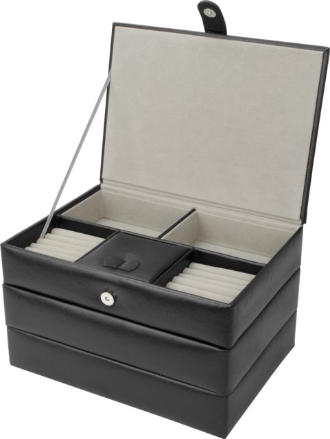 Barska Cheri Bliss Jewelry Case JC-5007.5x10.25x6.25in Black - Barska