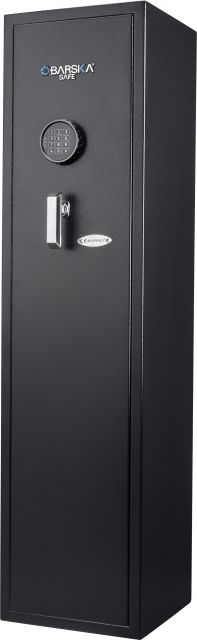 Barska Digital Keypad Rifle Safe 4.33 Cubic Ft 3 Solid Steel Deadbolts Black Large - Barska
