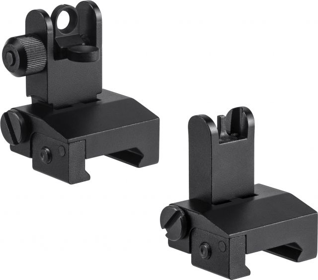 Barska Flip-Up Tactical Sight Set Black Medium - Barska