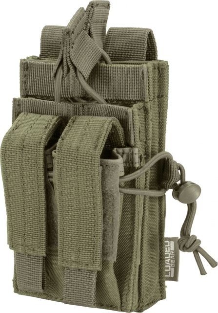 Barska Loaded Gear CX-950 Dual Stacked Rifle and Handgun Mag PouchOD Green - Barska