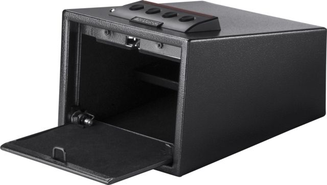 Barska Quick Access Electronic Keypad Safe Silent Access Mode Black Outer Dimensions - 10.5 x 8.5 x 4.5 in - Barska