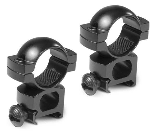 Barska Rifle Scope Rings - 1in Extra High Height Matte Black Weaver See-Thru - Barska
