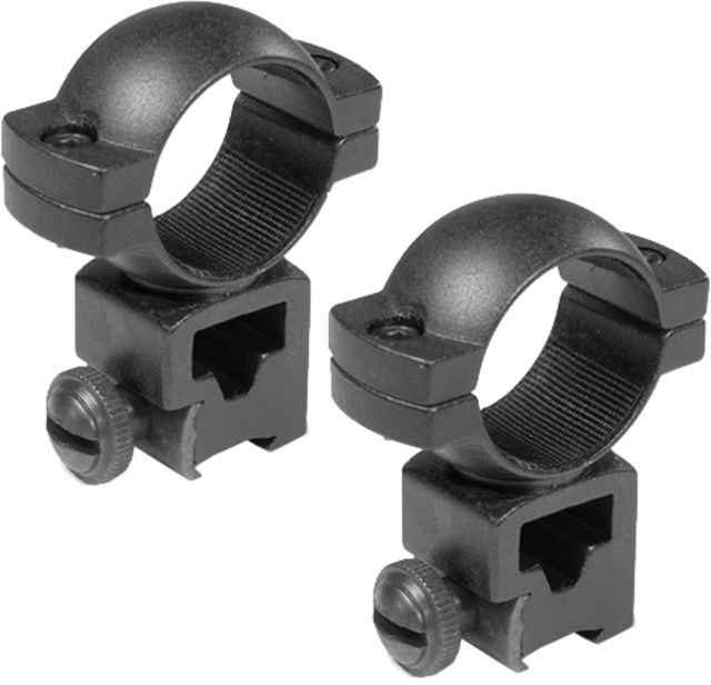 USED Barska Rifle Scope Rings - 1in High Height Matte Black Dovetail See-Thru Airgun .22 -  EDEMO1 Used Condition Like New - Barska