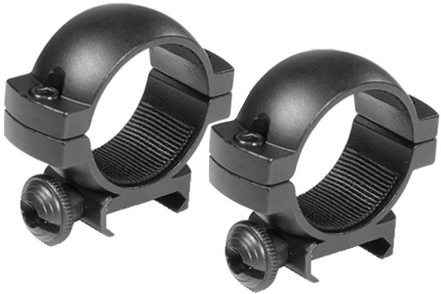 Barska Rifle Scope Rings - 30mm Low Height Matte Black Weaver - Barska