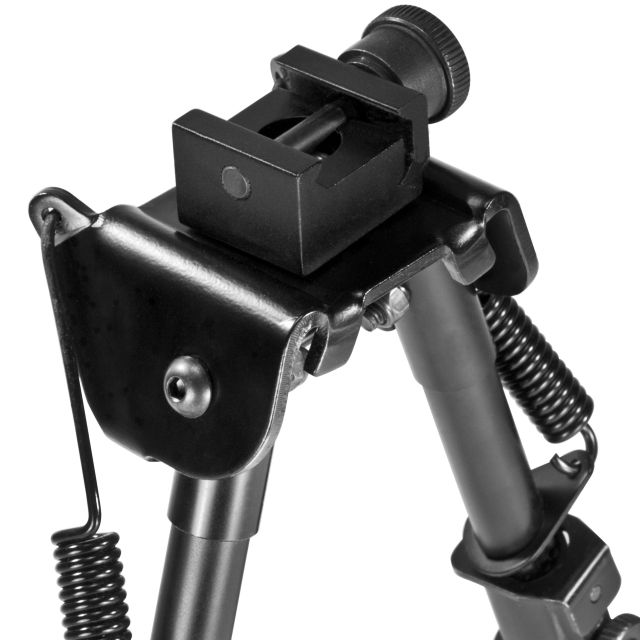 Barska Spring Loaded Adjustable Bipod Standard Black - Barska