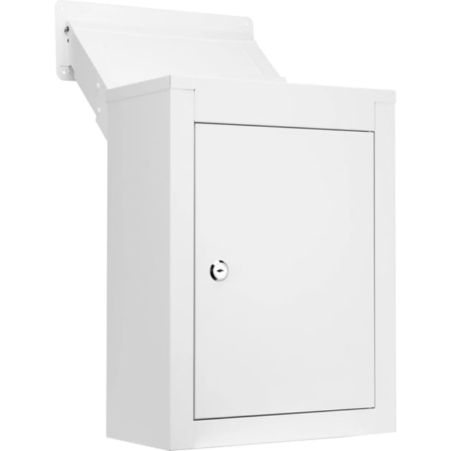 Barska Through-The-Wall Drop Box w/Adjustable Chute White Medium - Barska