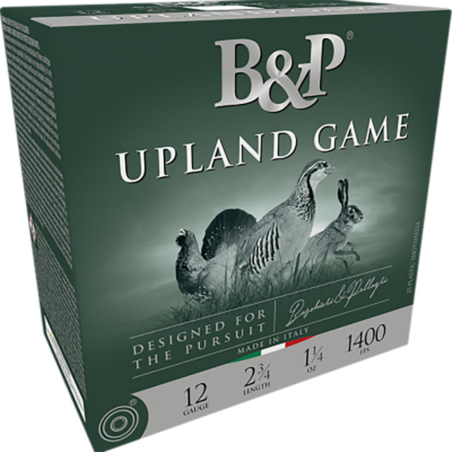 Baschieri & Pellagri Upland Game 20 Gauge 0.875 Oz 2.75in Shotgun Ammo #7.5 25 Rounds chieri & Pellagri Upland Game 20 Gauge 0.875 Oz 2.75in Shotgun #7.5 25 Rounds Ammo