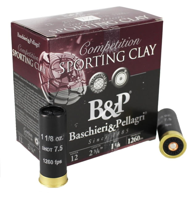 chieri & Pellagri Sporting Clay 12 Gauge 1 Oz 2.75in Shotgun #8 25 Rounds Ammo