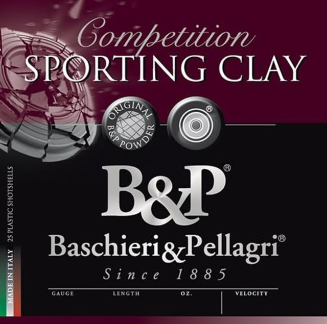 chieri & Pellagri Sporting Clay HV 12 Gauge 1 Oz 2.75in Shotgun #8 25 Rounds Ammo
