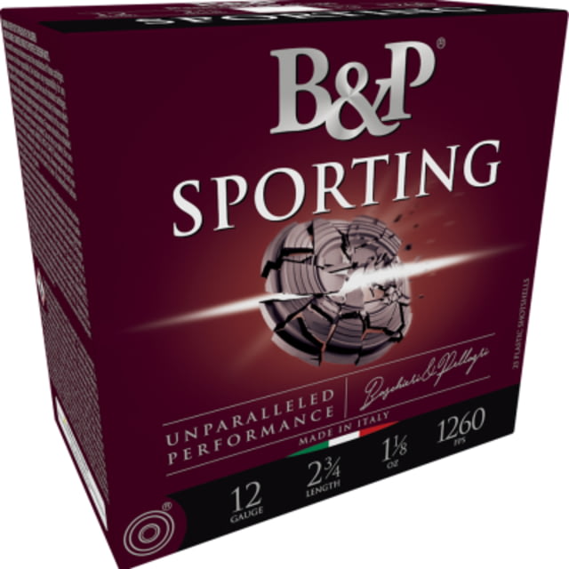 chieri & Pellagri Sporting Clay HV 12 Gauge 1 Oz 2.75in Shotgun #7.5 25 Rounds Ammo