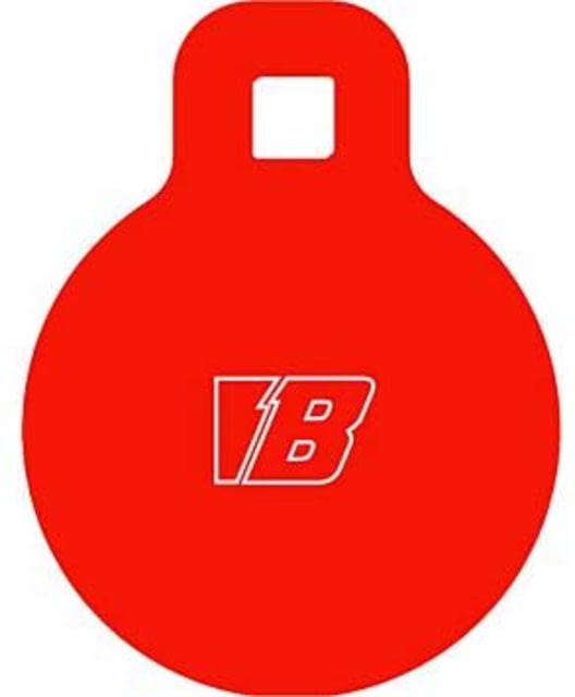 Bash Target Supply AR-500 Steel Target Gong Round 4 in 5/16 in Thick Powder Coated Red - Bash Target Supply
