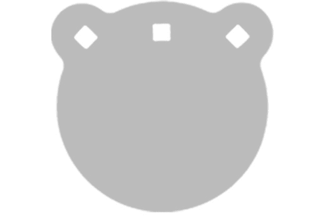 Bash Target Supply AR500 Gong Round Steel Target 6-1/2in Thick - Bash Target Supply