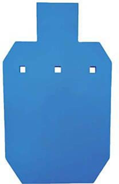 Bash Target Supply AR-500 Steel Target Silhouette Half Size 9x15 in 1/2 in Thick Powder Coated Blue - Bash Target Supply