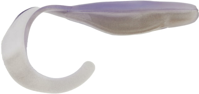 Bass Assassin Walleye Assassin Curly Shad 4in 10 per Pack Albino Shad 4