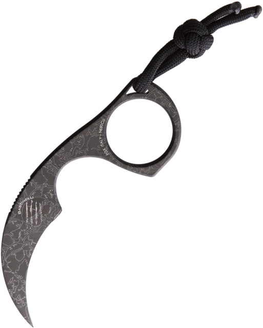 Bastinelli Creations Diagnostic Karambit Skull Knife 1.5" black PVD coated N690Co steel karambit blade One-piece construction DIAGNOSTIC PVD SKULLS - Bastinelli Creations