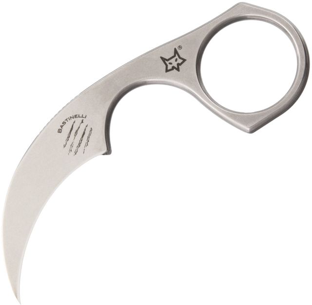 Bastinelli Creations Diagnostic Karambit SW Fixed Blade Knife 1.5in Karambit Stonewash Handle DIAGNOSTIC SW - Bastinelli Creations