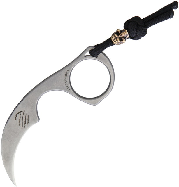 Bastinelli Creations Diagnostic Karambit SW Knife 1.5" Bohler N690 stainless karambit blade One-piece construction DIAGNOSTIC SW BRONZE LANYARD - Bastinelli Creations
