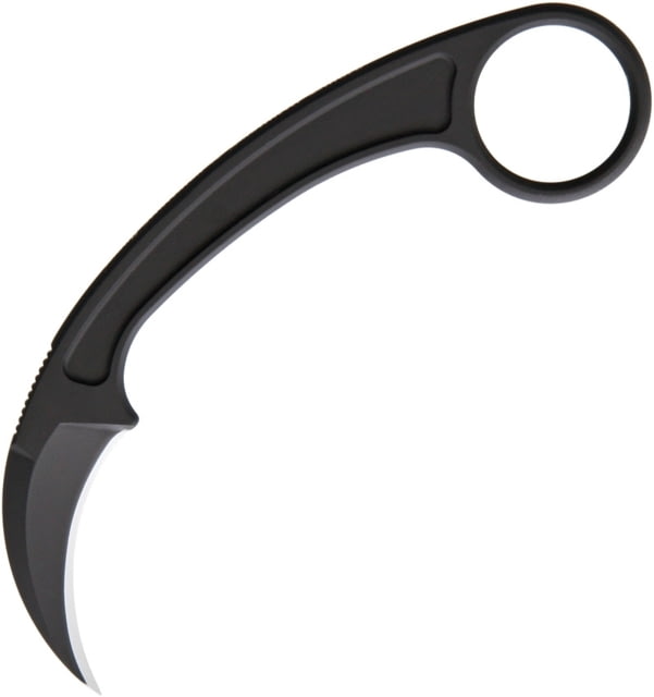 Bastinelli Creations PiKa Karambit Knife 5.13in Overall 1.63in Blade One Piece Black Cerakote N690Co Steel Collaboration w/ Doug Marcaida And Funker - Bastinelli Creations
