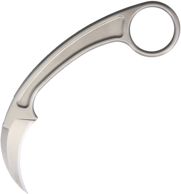 Bastinelli Creations PiKa Karambit SW Knife 5.13in Overall 1.75in Stonewash N690 SS Blade One Piece Construction Black Kydex Sheath PIKA SATIN - Bastinelli Creations