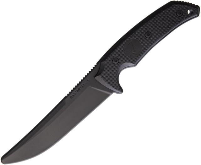 Bastinelli Creations PY Trainer Knife 10.5in Overall 5in Unsharpened Blunt Tip Blade One Piece Polymer Construction Black Kydex Sheath PY TRAINER