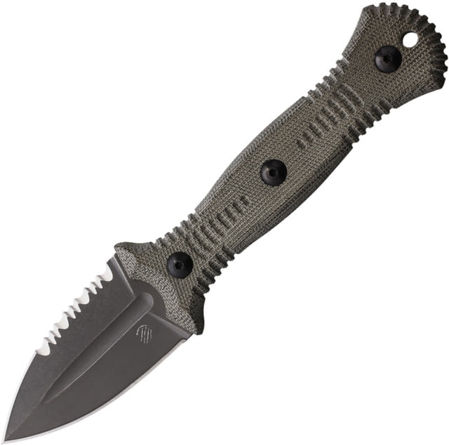 Bastinelli Creations Telum Fixed Blade Knife Green Micarta handle TELUM FIXED BLADE - Bastinelli Creations