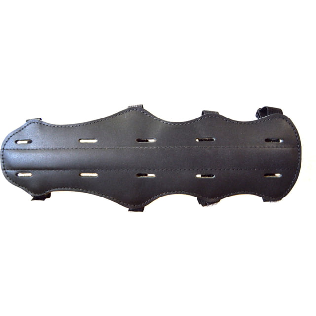 Bateman Top Grain 4 Strap Leather Armguard Black - Bateman