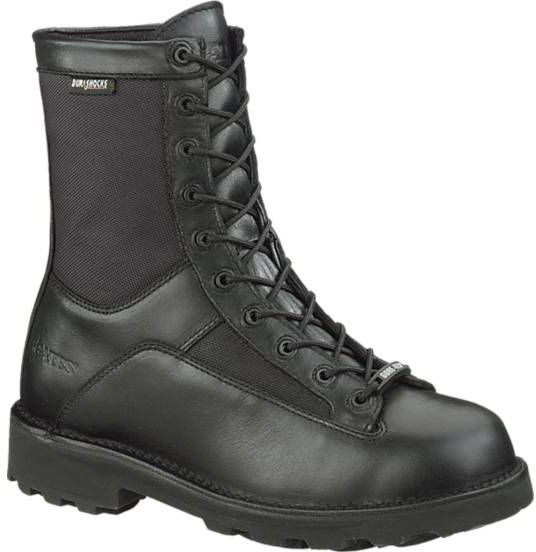 Bates Footwear 8in DuraShocks Lace-to-toe Side Zip Boot Black 05.5M - Bates Footwear