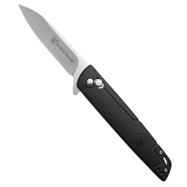 Battenfeld Knives Smith & Wesson 24/7 Crossbar Folding Knife 3-1/4" Drop Point Blade Black