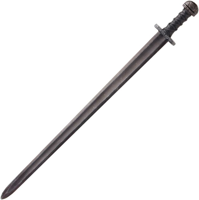 Battlecry Maldron Viking Sword Fixed Blade Knife 30.625in Standard Edge Black Synthetic Handle - Battlecry