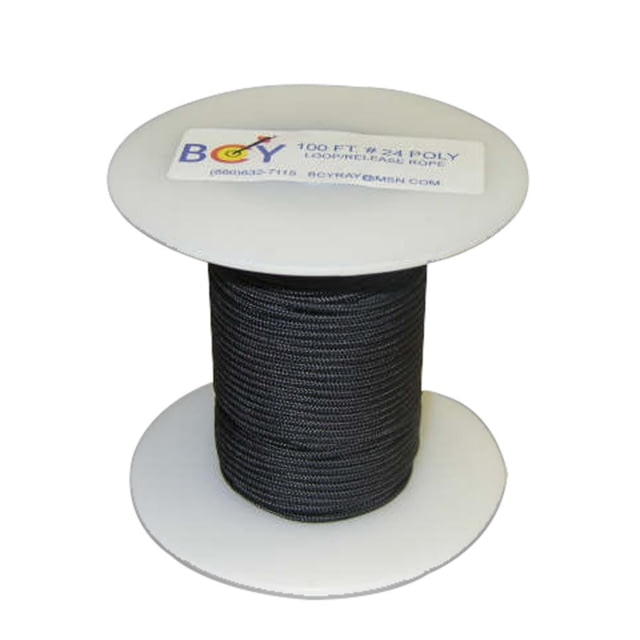BCY 24 D-Loop Material Black 100 ft. LOOP ROPE BLACK - Bcy