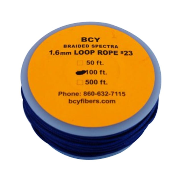 BCY Size 23 Loop Rope Blue 100 ft - Bcy