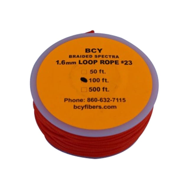 BCY Size 23 Loop Rope Neon Orange 100 ft - Bcy