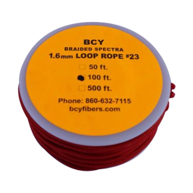 BCY Size 23 Loop Rope Red 100 ft - Bcy