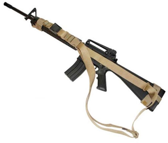 BDS Tactical Enhanced Ambidex Three Point Rifle Sling Coyote ETPS DT - Bds