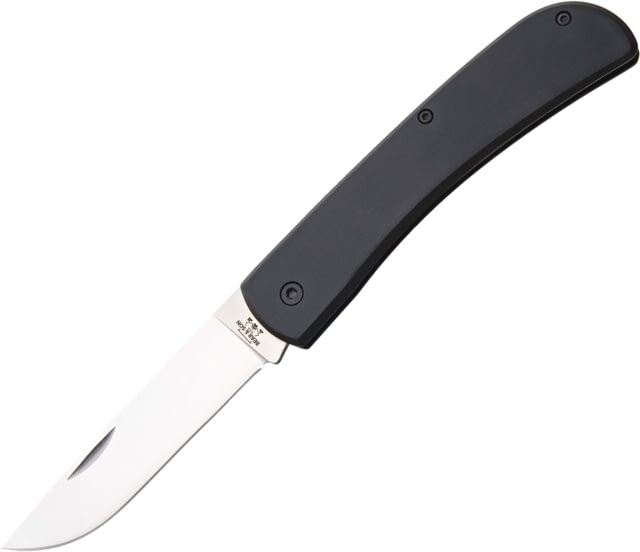 Bear and Son Knives Large Farmhand Folding Knife w/ Clip 3.63in High Carbon Stainless Steel Black Aluminum Handle - Bear And Son Knives