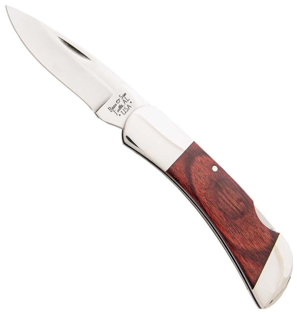 Bear and Son Knives Lockback Folding Knife 2.75in High Carbon Stainless Steel Rosewood Handle