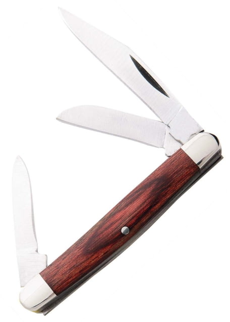 Bear and Son Knives Small Stockman Folding Knife 2.13in 440 Stainless Steel Rosewood Handle - Bear And Son Knives