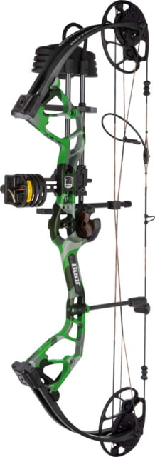 Bear Archery Royale RTH Compound Bow Package Left Hand 50lb 27in Black/Green - Bear Archery