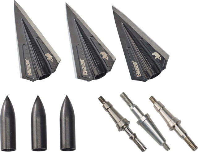 Bear Archery Razor Head VWS Single Bevel Broadhead Kit 150-250 gr 3 pk Black