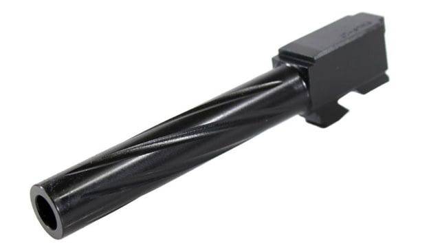 Bear Creek Arsenal Grizzly 101 & Glock 17 9mm Non-Threaded Pistol Barrel 1-16 Twist Black Nitride Spiral Fluted - Bear Creek Arsenal