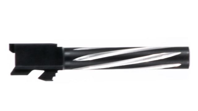 Bear Creek Arsenal Glock 26 9mm Non-Threaded Pistol Barrel 1-16 Twist Black Nitride Bear Claw Fluted - Bear Creek Arsenal