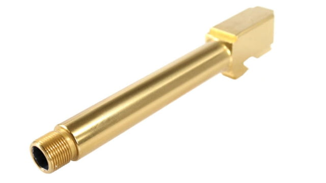 Bear Creek Arsenal Grizzly 101 & Glock 17 9mm Threaded Pistol Barrel 1-16 Twist Gold Titanium Nitride - Bear Creek Arsenal