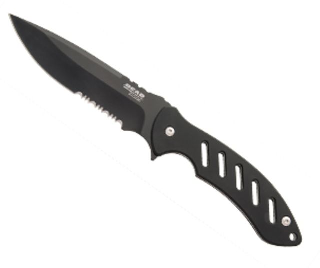 Bear Edge BRISK 1.0 Black Fixed Blade w/ Ballistic Sheath Black Blade 9.75 in 71517 - Bear Edge